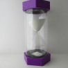 Megasanduhr 120 Min. 30 cm  Glas Kunststoff 6 Eckig
