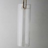 Glas-Rohr Vase Mit 2 Löcher  klar Dekor, zum hängen und stellen
