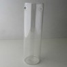 Glas-Rohr Vase Mit 2 Löcher  klar Dekor, zum hängen und stellen