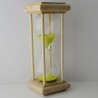 Sanduhr 5 Min. 16cm Glas im Esche-Kiefer Gestell 16 cm
