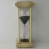 Sanduhr 5 Min. 16cm Glas im Esche-Kiefer Gestell 16 cm