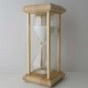 Sanduhr 15 Min. 20cm Glas im Esche-Kiefer Gestell