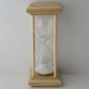 Sanduhr 30 Min. 23cm Glas im Esche-Kiefer Gestell 23cm