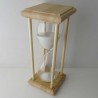 Sanduhr 30 Min. 23cm Glas im Esche-Kiefer Gestell 23cm
