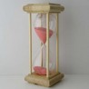 Sanduhr 30 Min. 23cm Glas im Esche-Kiefer Gestell 23cm