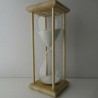Sanduhr 60 Min. 28cm Glas im Esche-Kiefer Gestell 28 cm hoch