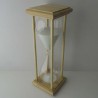 Sanduhr 50 Min 29 cm Weiss, Glas im Esche Gestell Sanduhr 50 Min 29 cm Weiss, Glas im Esche Gestell