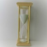 Sanduhr 50 Min 29 cm Weiss, Glas im Esche Gestell Sanduhr 50 Min 29 cm Weiss, Glas im Esche Gestell