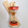 Sanduhrenhalter Mega 60 cm aus Holz 180° drehbar für 30cm Sanduhr