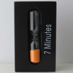 Sanduhr 3-5-7 Min. 10 cm  Dreieckige Holzgestell  schwarz