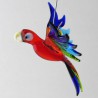 Glasvogel, Papagei 72 mm klein zum hängen