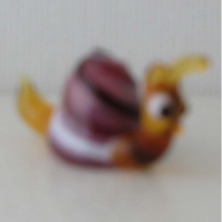 Glas Schnecke Lilla 40mm