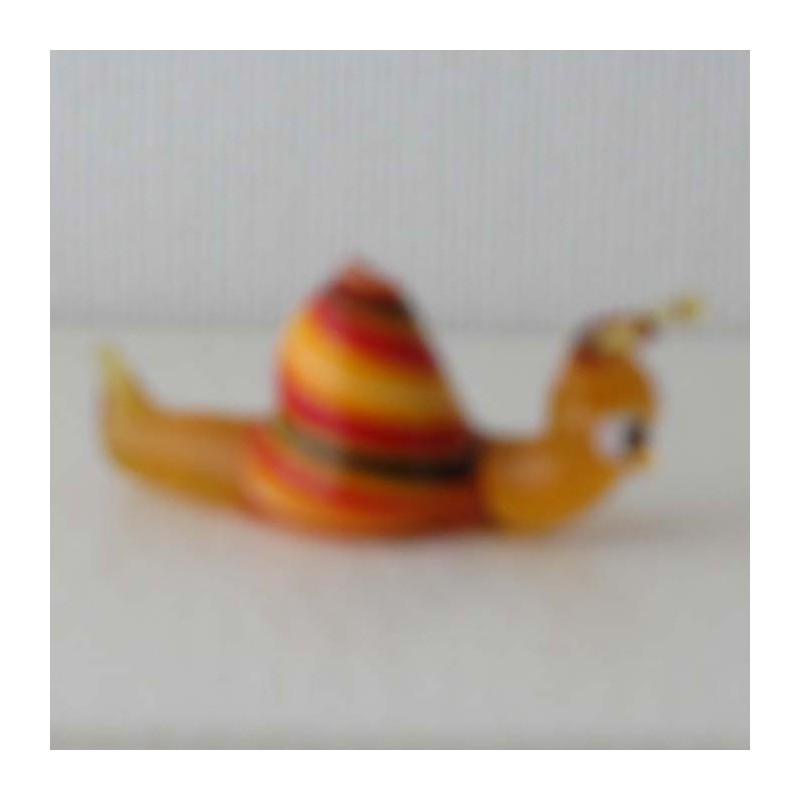 Glas Schnecke rot 40mm
