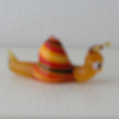 Glas Schnecke rot 40mm