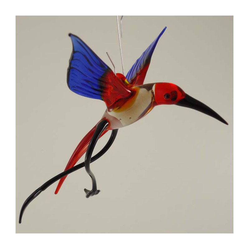 Glasvogel, Paradiesvogel 100mm zum hängen