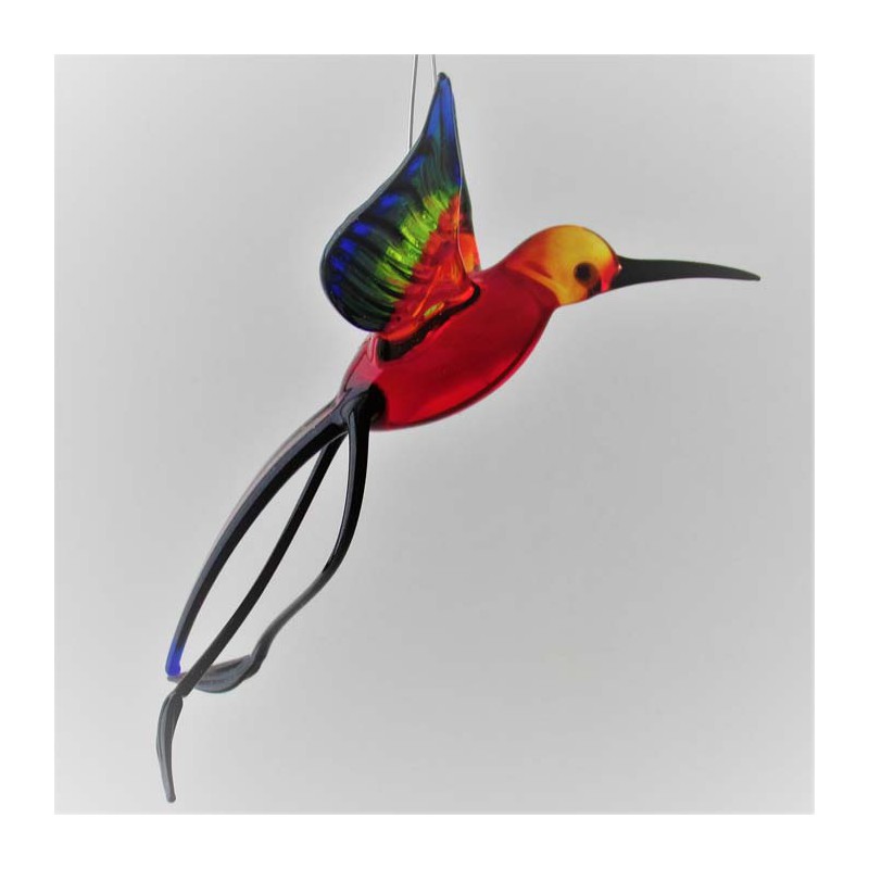 Glasvogel, Paradiesvogel 100mm zum hängen