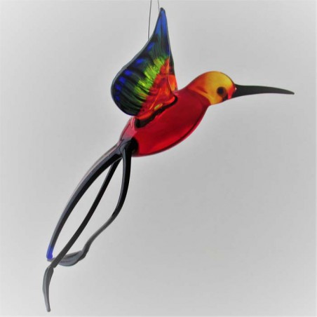 Glasvogel, Paradiesvogel 100mm zum hängen