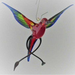 Glasvogel, Paradiesvogel 100mm zum hängen
