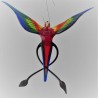 Glasvogel, Paradiesvogel 100mm zum hängen