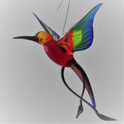 Glasvogel, Paradiesvogel 100mm zum hängen