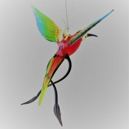 Glasvogel, Paradiesvogel 100mm zum hängen
