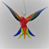 Glasvogel, Papagei 70 mm mini zum hängen,