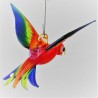 Glasvogel, Papagei 70 mm mini zum hängen,