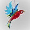 Glasvogel, Papagei 90mm  zum hängen