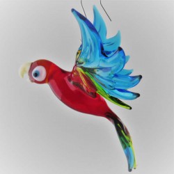 Glasvogel, Papagei 90mm  zum hängen