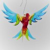 Glasvogel, Papagei 90mm  zum hängen