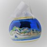 Glaskugel 120 mm Blau hl. Familie mit Goldrand  zum hängen