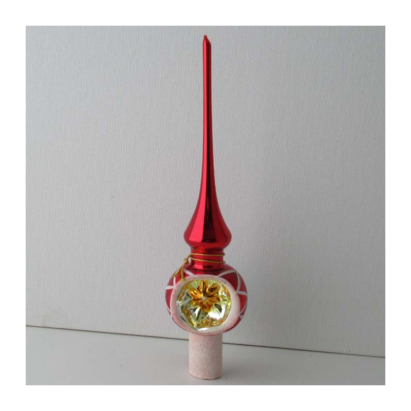 Glas Baumspitze mini Reflex 18 cm