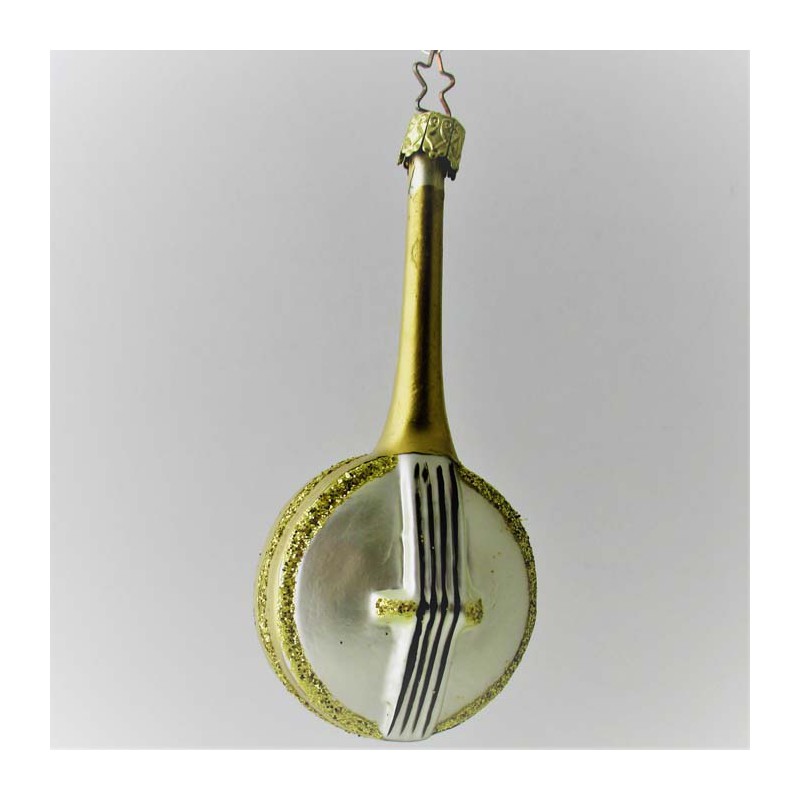 Glas  Banjo Gold-Silber matt 11 cm