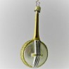 Glas  Banjo Gold-Silber matt 11 cm