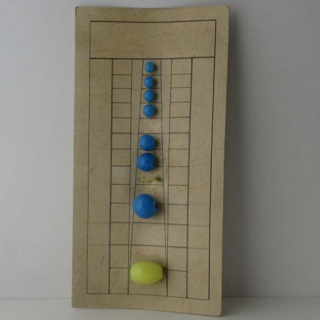 Glas Perlen auf Karton