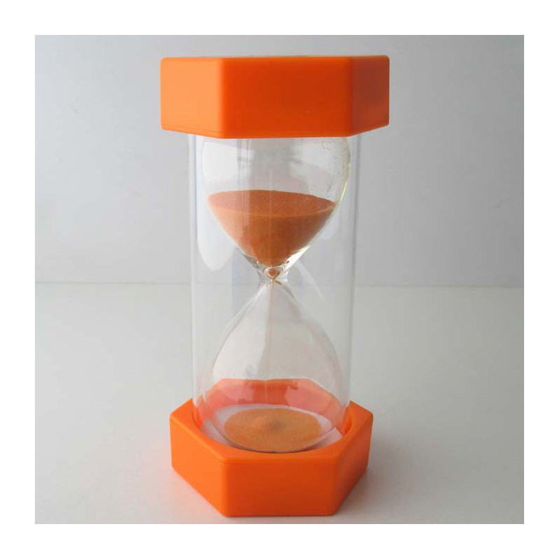 Sanduhr 10 Min. 13 cm Orange, klein Kunststoff 6 Eckig Sanduhr 10 Min. 13 cm Orange, klein Kunststoff 6 Eckig