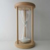 Sanduhr 50 min. 28 cm im Holzgestell Buche rund Sanduhr 50 min. 28 cm im Holzgestell Buche rund