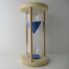 Sanduhr 60 min. 28 cm hoch im Holzgestell Fichte-Buche rund