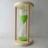 Sanduhr 60 min. 28 cm hoch im Holzgestell Fichte-Buche rund