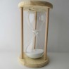 Sanduhr 120 min. 29 cm hoch im Holzgestell Fichte Natur rund