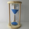 Sanduhr 120 min. 29 cm hoch im Holzgestell Fichte Natur rund
