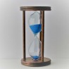 Sanduhr 3 min 9cm Glas in Holzgestell Buche dunkel gebeizt,