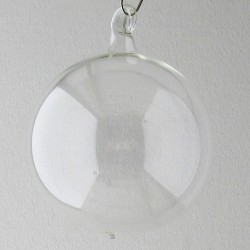 Glaskugel klar  3-14 cm zum hängen