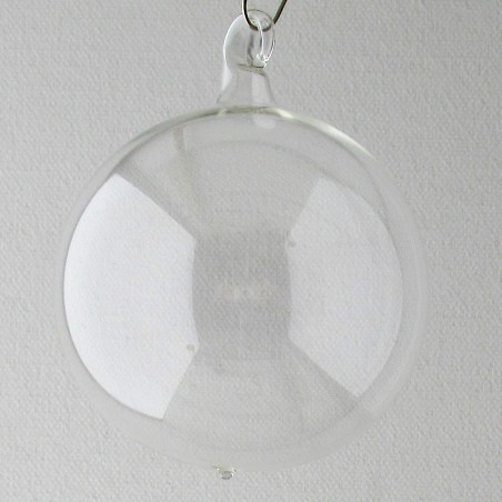 Glaskugel klar  3-14 cm zum hängen
