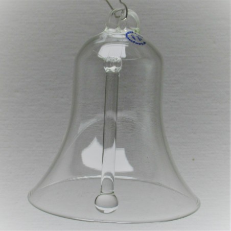 Glas Glocke  80mm klar  zum hängen