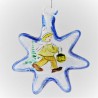 Glasstern 50 mm Winterlandschaft  zum hängen