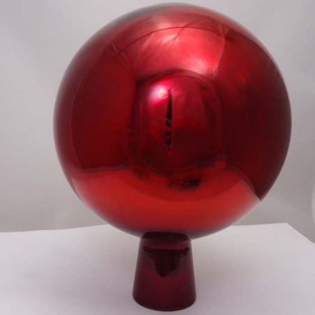 Glas Rosenkugel 22cm Rot Gartenkugel