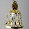 Glocke mit Swarovski Elements vergoldet zum hängen
