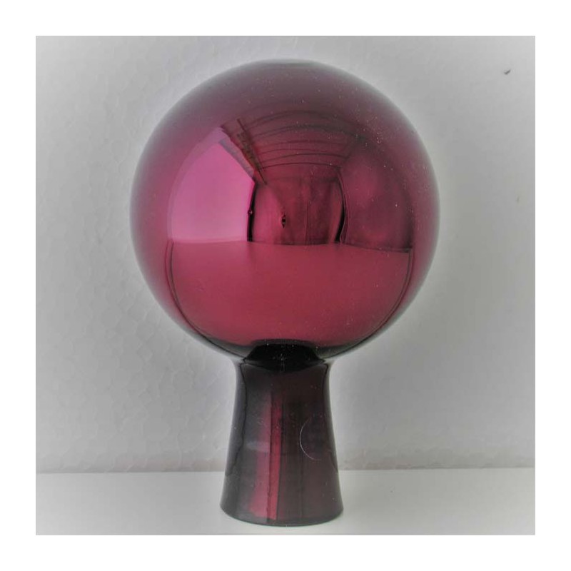 Glas Rosenkugel  8 cm Gartenkugel lila