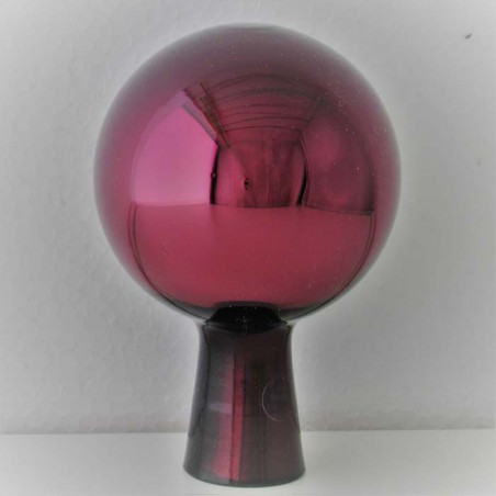 Glas Rosenkugel 12cm Lila Gartenkugel